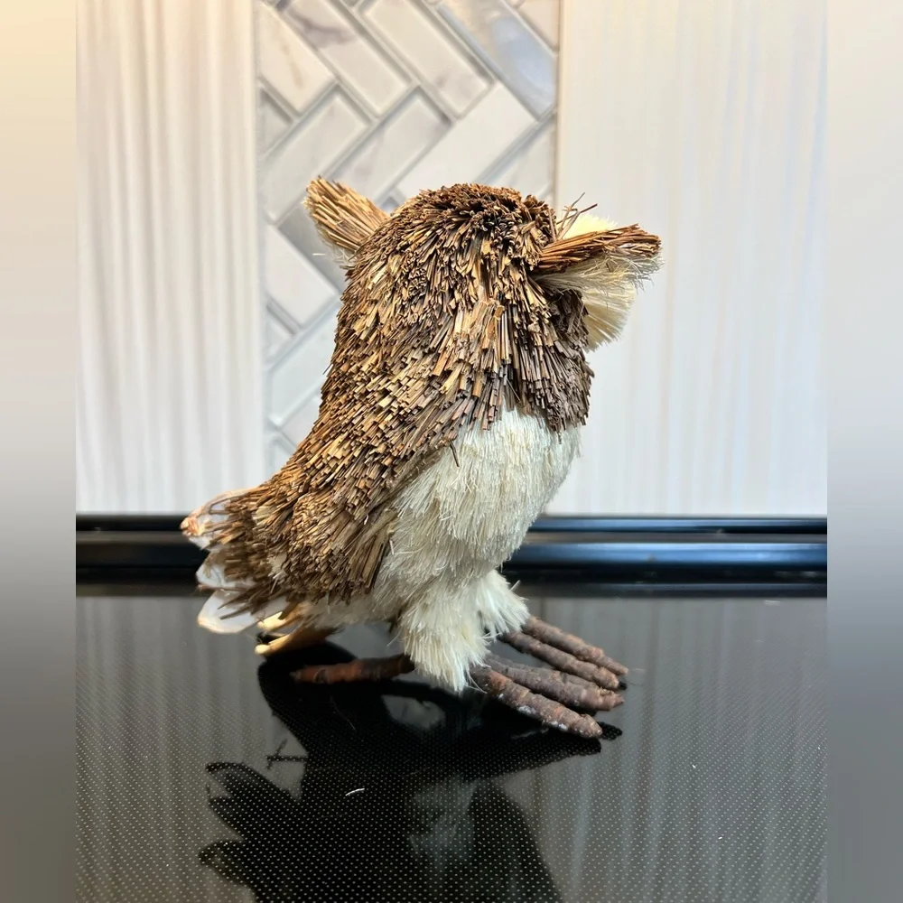 Hand Crafted Wooden Owls decor bundle